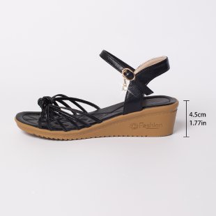 Damen Komfortable Keilsohlen-Sandalen mit Riemchen R&B