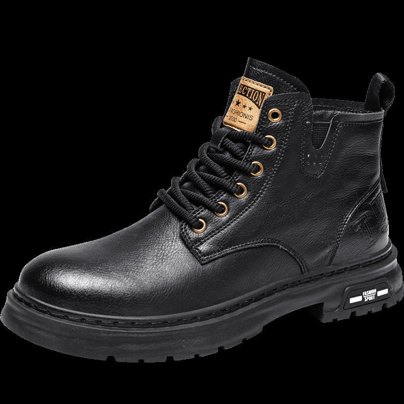 Herren Robuste Schnürstiefel mit rutschfester und dämpfender Sohle R&B