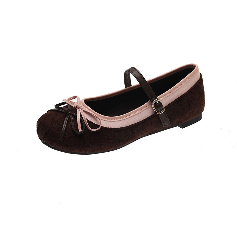 Damen Ballerinas mit elegantem Schnallen-Design und glitzerndem Obermaterial R&B