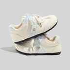Damen Komfortable Sneaker mit kuscheligem Innenschuh und verspieltem Design