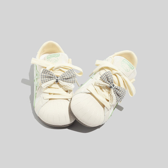 Damen Sportliche Sneakers mit verspieltem Schleifenakzent und atmungsaktivem Mesh-R&B