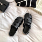 Damen komfortable Riemchen-Sandalen mit robustem Sohlenprofil und verstellbarem Schnallenverschluss R&B