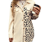 Damen Overshirt mit trendigem Leopardenmuster und komfortabler Passform R&B