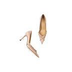 Damen elegante Stiletto-Pumps mit dekorativem Nieten-Detail R&B