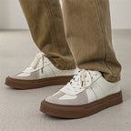 Damen Trendige Freizeit Sneakers mit hochwertiger Leder- und Wildleder-Kombination R&B