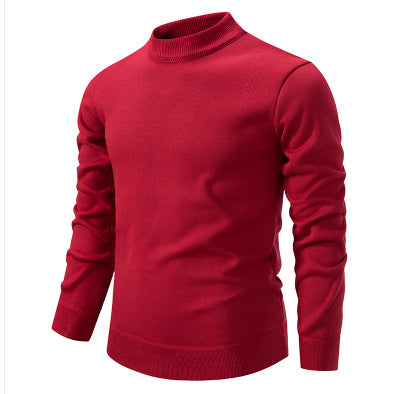 Herren Hochwertiger Strickpullover mit modernem Stehkragen R&B