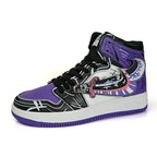 Damen Sportliche High-Top Sneakers mit auffälligem grafischem Design
