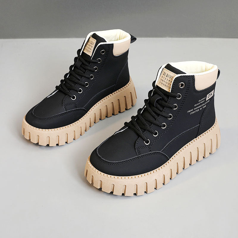 Damen Trendige High-Top Sneakers mit rutschfester Sohle und komfortabeler Dämpfung R&B