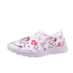 Damen Slip-On Freizeitschuhe mit farbenfrohem Design und atmungsaktiver Oberseite R&B