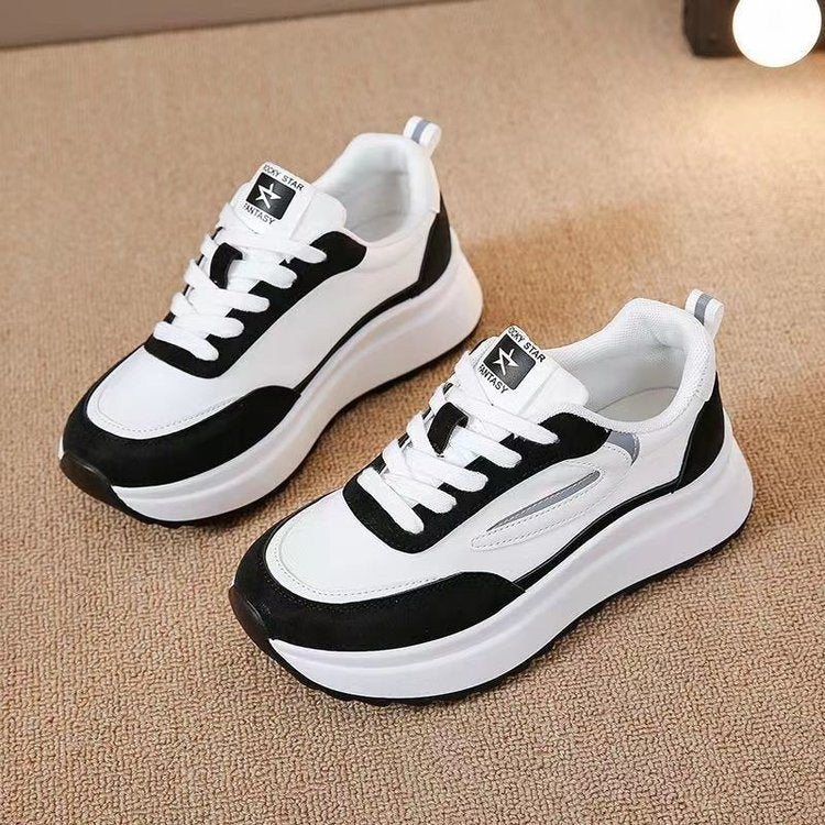 Damen Komfort-Sneaker mit dicker Plateausohle und trendigem Design R&B