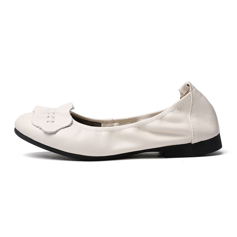 Damen Ballerinas mit dekorativem Schleifenakzent und rutschfester Sohle R&B
