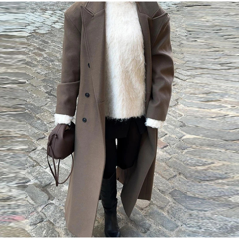 Herren Lange Elegante Doppelreiher R&B