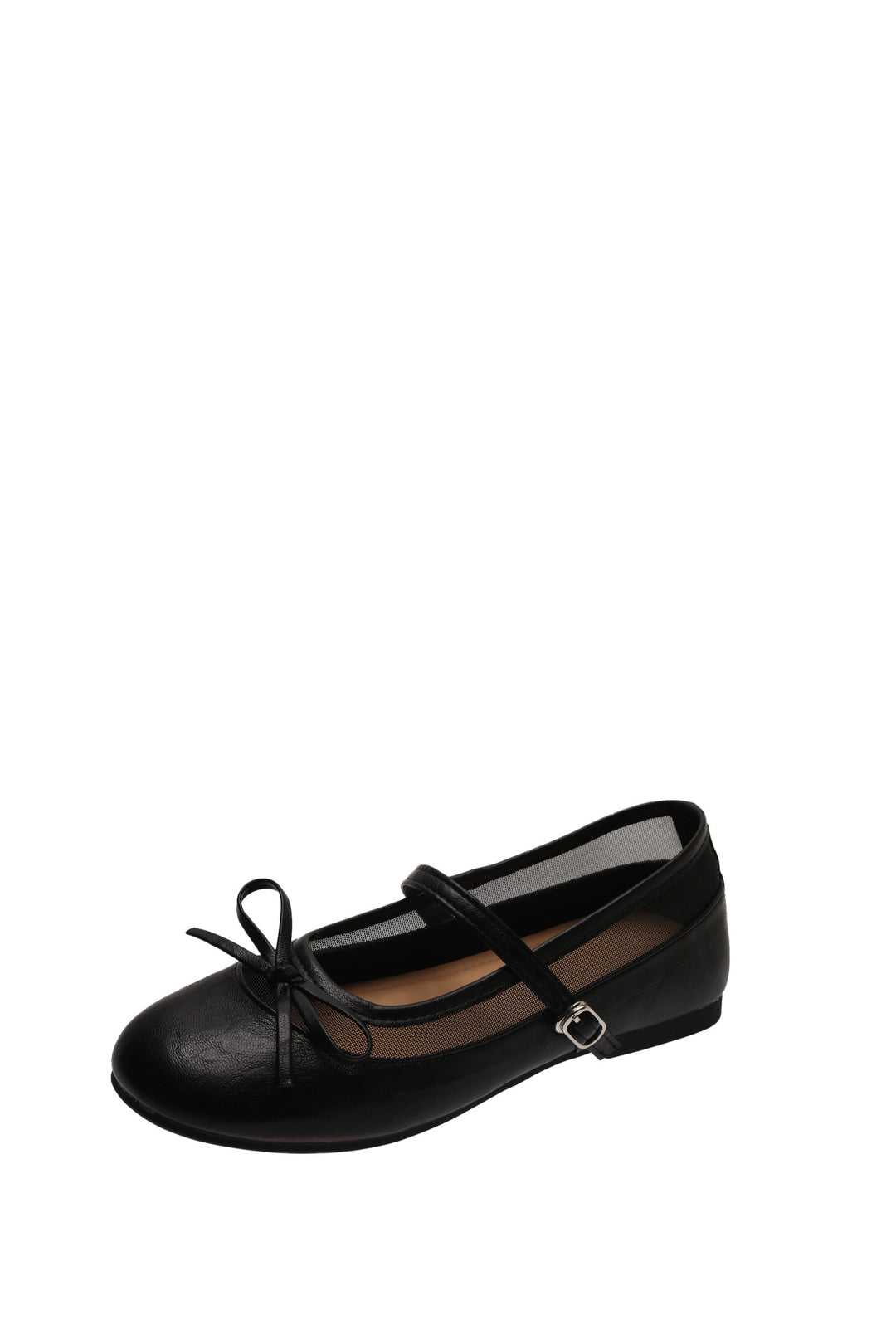 Damen elegante Ballerinas mit zartem Schleifen-Detail und atmungsaktiver Oberflächenstruktur R&B