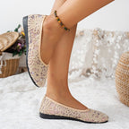 Damen Einfache Ballerinas mit luftigem Spitze-Design und flexiblem Fußbett R&B