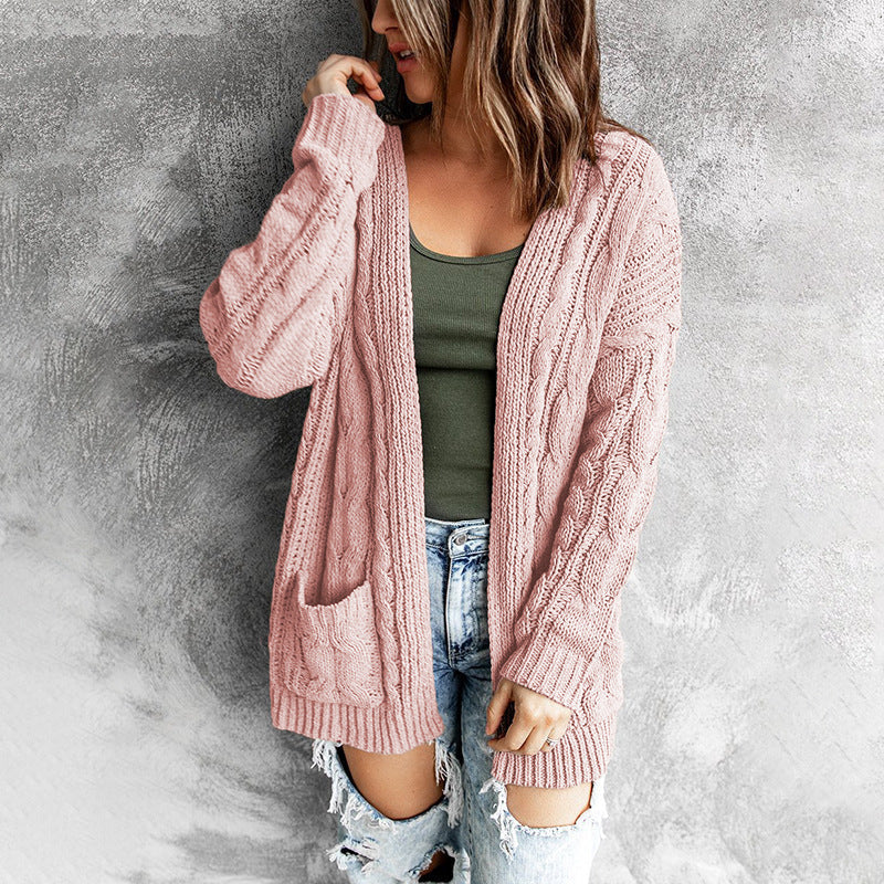 Damen Strickjacke mit Kabelmuster R&B