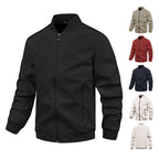Herren moderne Bomberjacke mit elastischem Bündchen und praktischen Taschen R&B