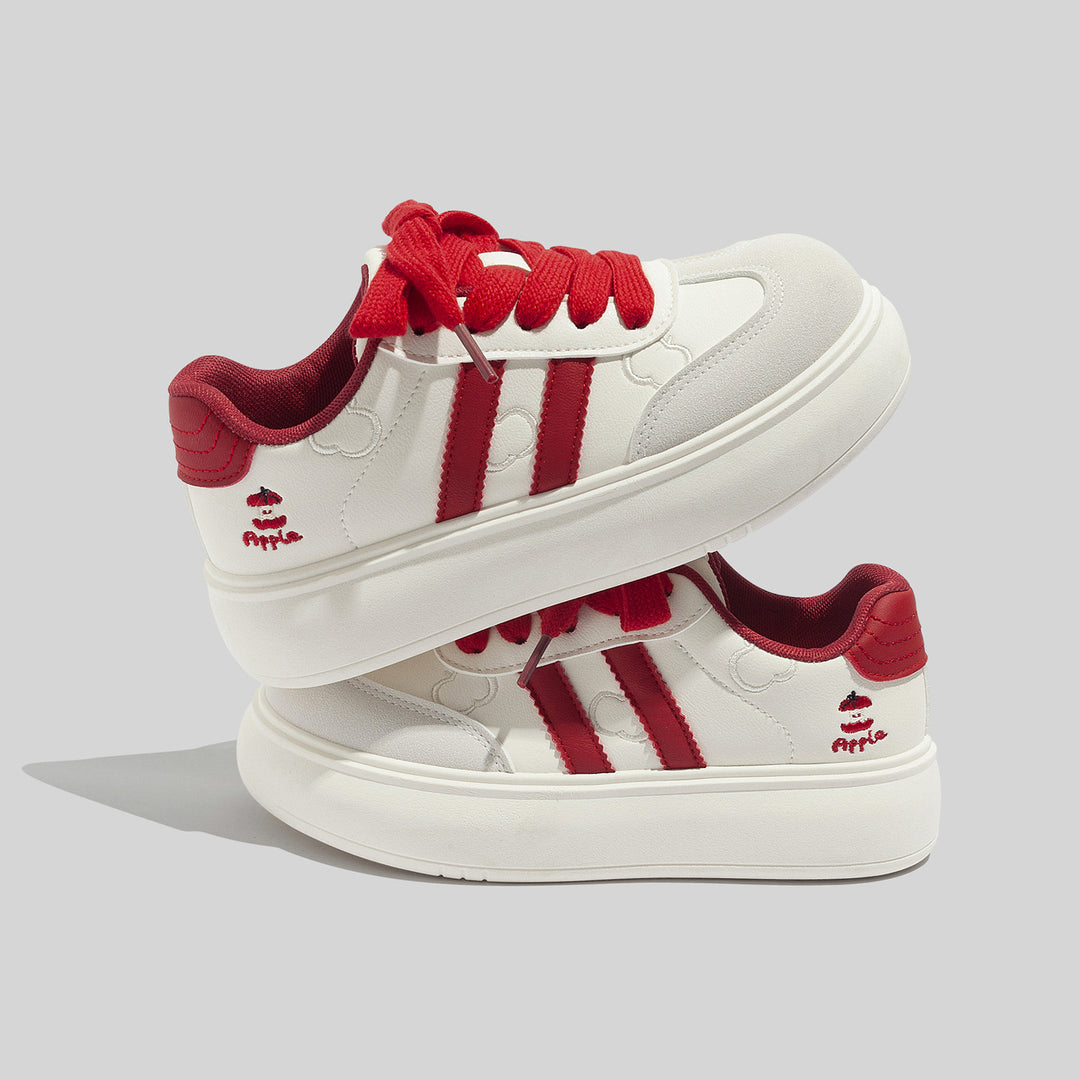 Damen Modische Sneakers mit verspielten Schleifenakzenten und atmungsaktiver Oberflächenstruktur R&B