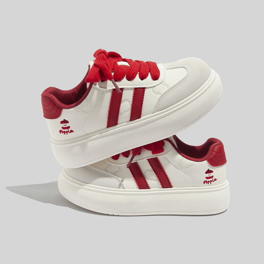 Damen Modische Sneakers mit verspielten Schleifenakzenten und atmungsaktiver Oberflächenstruktur R&B
