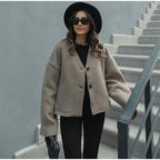 Damen Oversized Wolle-Blazer R&B