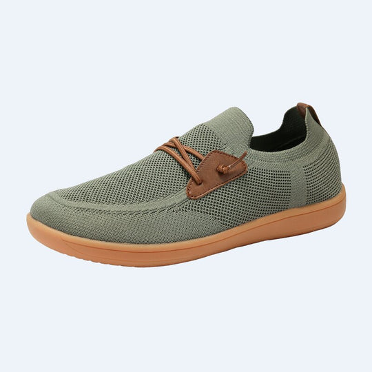 Herren nan atmungsaktiver Strick-Schlupfsneaker mit elastischem Einstieg und dämpfender Leichtsohle R&B