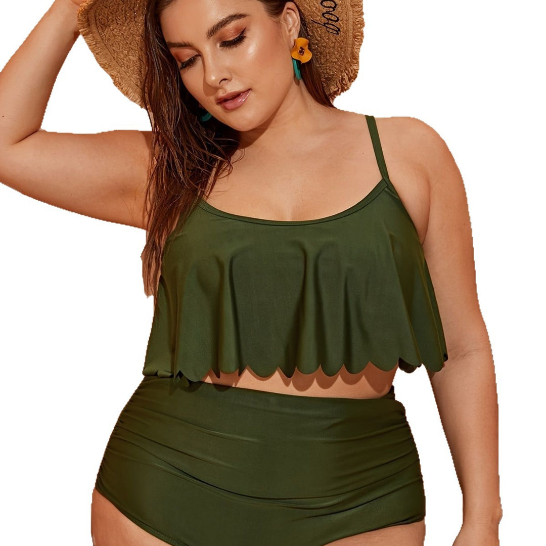 Damen Badeshort-Set mit attraktivem Rüschendesign R&B
