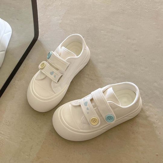 Damen bequeme und verspielte Sneaker mit Klettverschluss von R&B