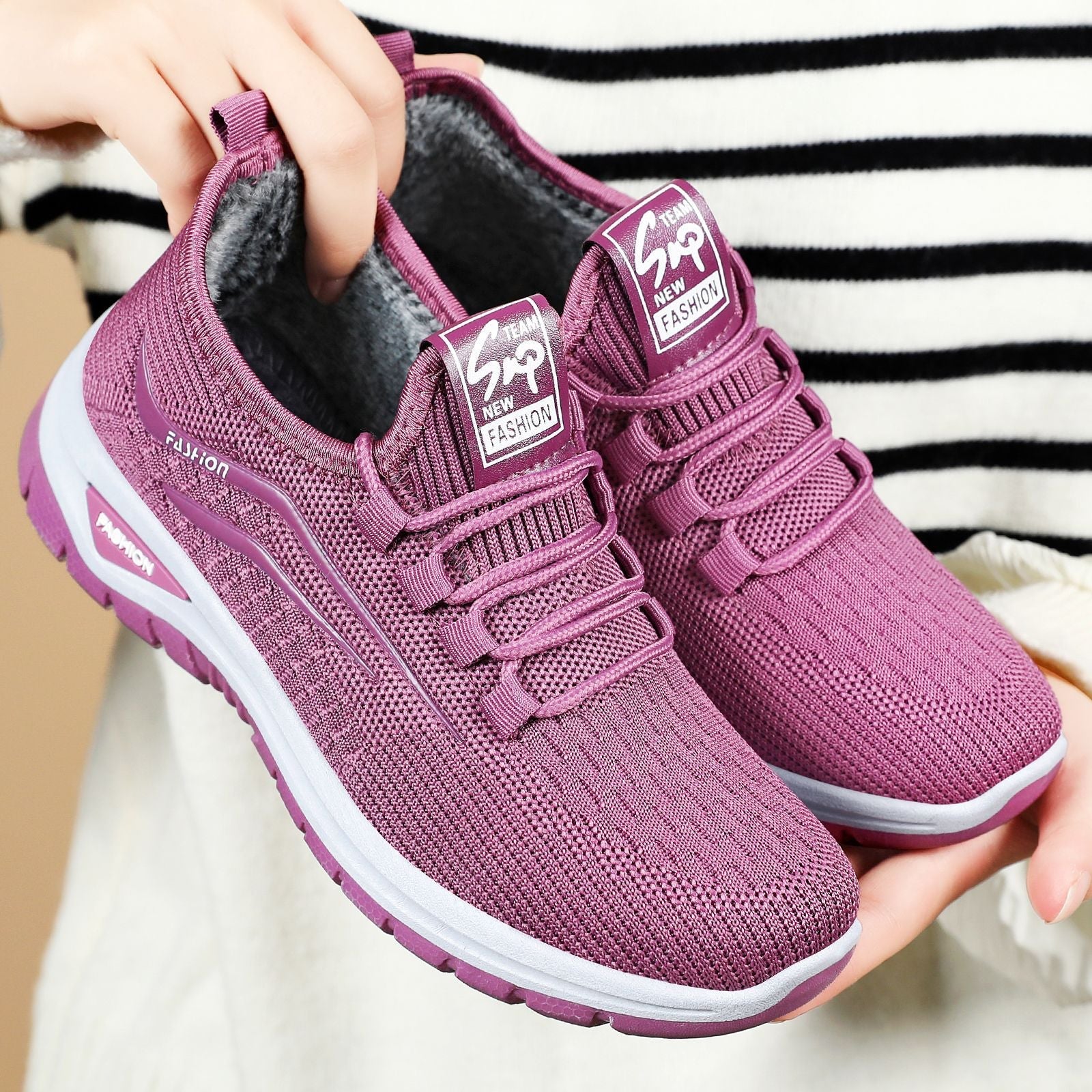 Damen komfortable und atmungsaktive Sneakers R&B