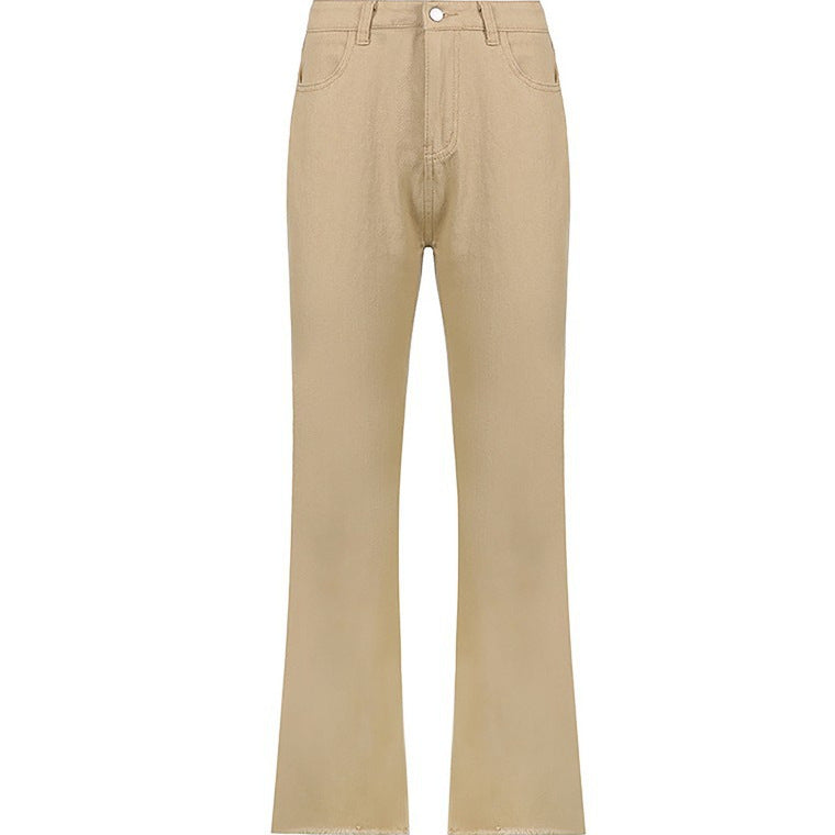 Damen weite High-Waist Jeans im lässigen Schnitt mit eleganter Taillierung R&B