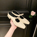 Damen elegante Slingback-Ballerinas mit modischem Rüschendesign R&B