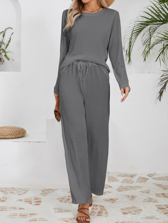 Damen Elegantes und bequemes Set aus gefeuchtetem Material R&B