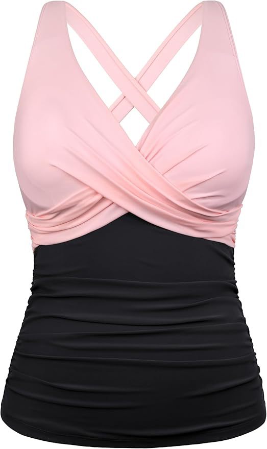 Damen Badeanzug mit Wickelschnitt und figurschmeichelndem Design R&B