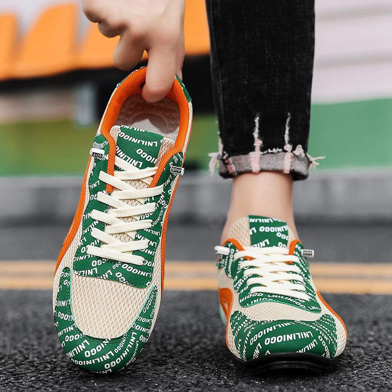 Damen Sportliche Sneakers mit atmungsaktiven Mesh-Obermaterial und rutschfester Sohle