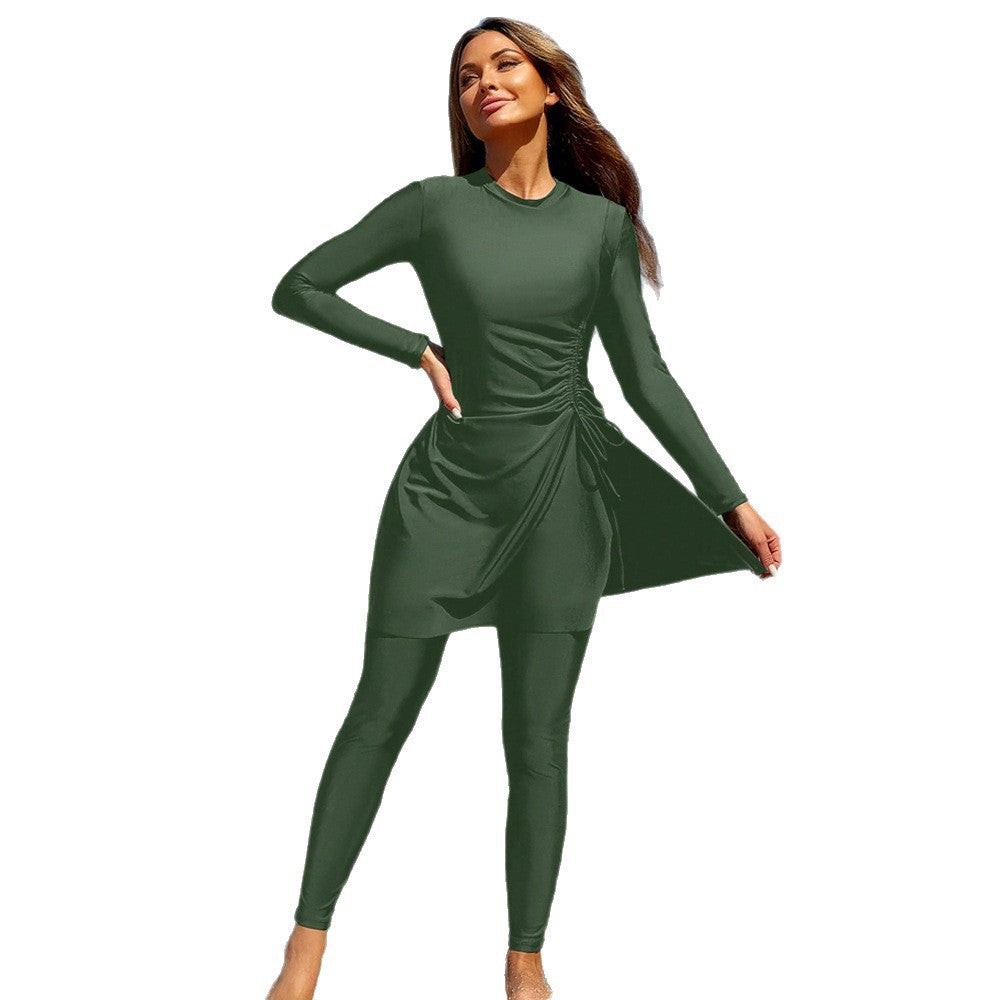 Damen Sportliches Strandoutfit mit modischem Wickel-Design R&B