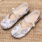 Damen ballerinas mit dekorativem Knopf-Design und komfortabler Sohle R&B