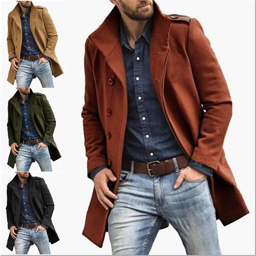 Herren modischer Mantel R&B