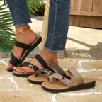 Damen Bequeme Riemensandalen mit elegantem Schleifendetail R&B