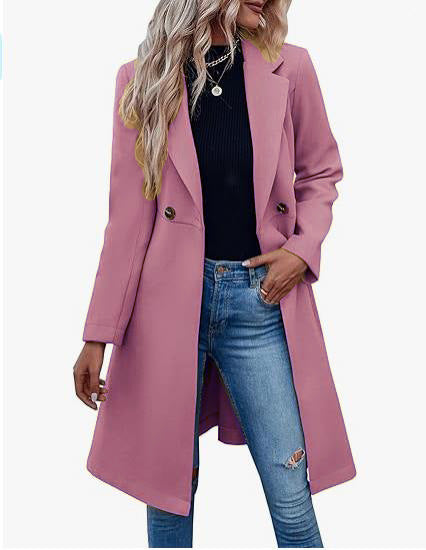 Damen Elegante und modische Langjacke R&B