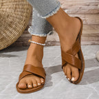 Damen Riemchen-Sandalen mit geschmackvollem Kreuzriemen-Design R&B