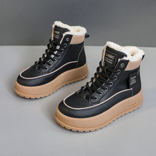 Damen Winter Boots mit dickem Fleece-Futter und rutschfester Sohle R&B