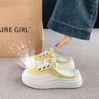 Damen Slip-On Sneakers mit luftigen Mesh-Einsätzen und komfortabler Sohlenkonstruktion R&B