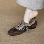 Damen elegante Ballerinas mit verspieltem Riemchen-Design R&B