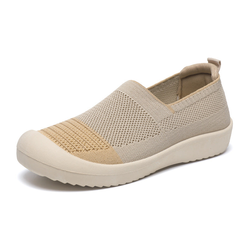 Damen Slip-On Sneakers mit atmungsaktivem Mesh-Obermaterial