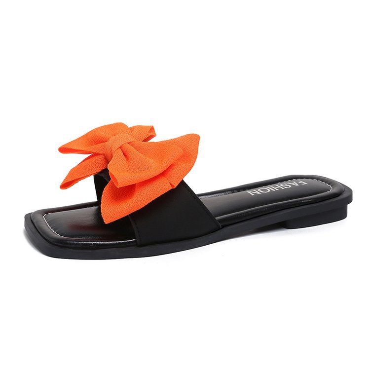Damen Sandalen mit großen Schleifenakzenten R&B