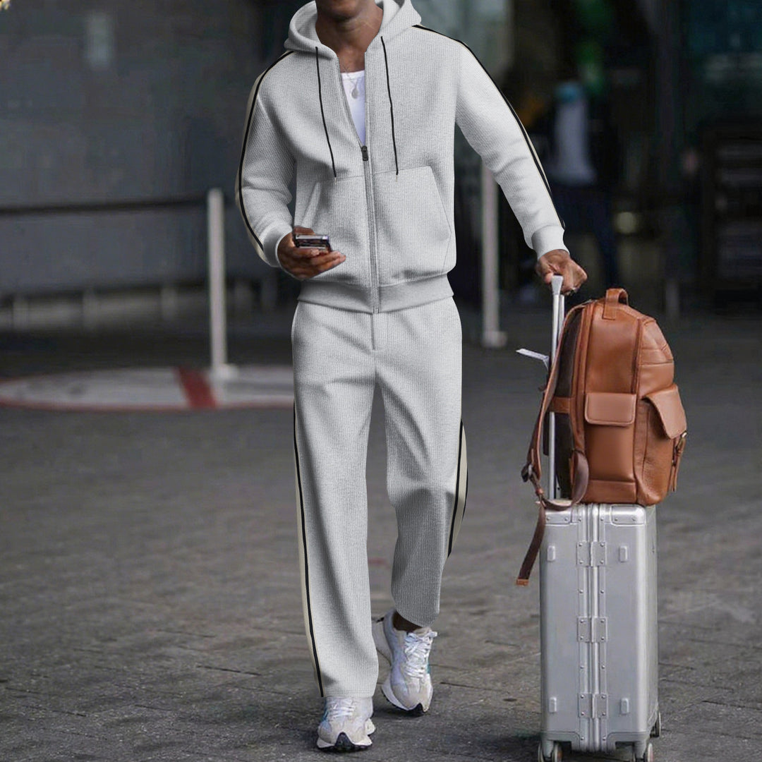 Herren Sportlicher Zweiteiliger Jogginganzug mit modernem Schnitt und praktischen Taschen R&B