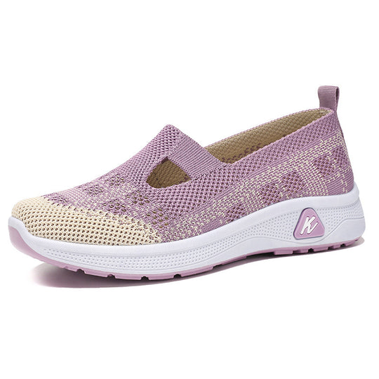 Damen Leichte Slip-On Sneakers mit flexibler Sohle und atmungsaktivem Obermaterial R&B