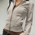 Damen leichte Übergangsjacke mit strukturiertem Design R&B
