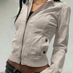 Damen leichte Übergangsjacke mit strukturiertem Design R&B