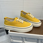 Damen Sneaker mit dicker Sohle und hochwertigem Canvas-Obermaterial R&B