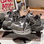 Damen sportliche Sneakers mit innovativem Sohlenprofil und atmungsaktivem Mesh-Obermaterial R&B