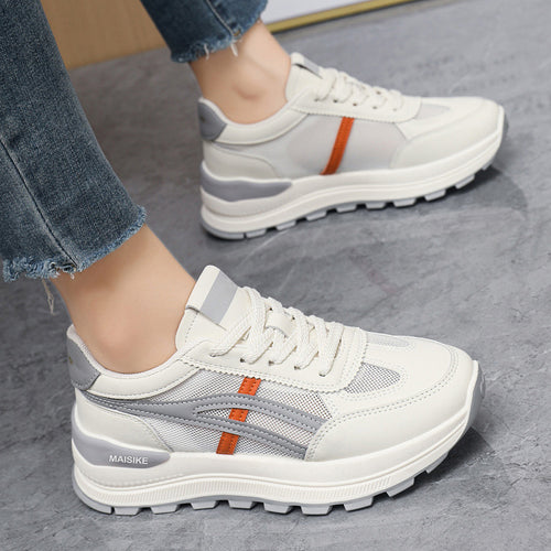 Damen Sportliche Sneakers mit gepolsterter Laufsohle und atmungsaktiver Mesh-Oberfläche R&B